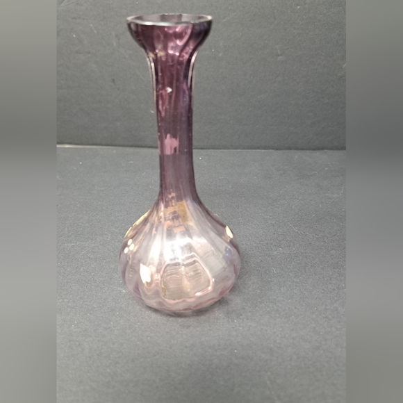 Vintage Amethyst Hand Painted Bud Vase - Picture 3 of 4
